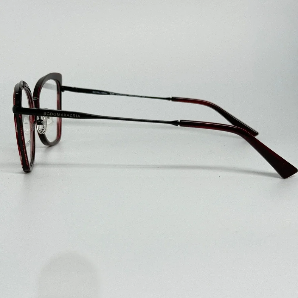 BCBGMAXAZRIA‎ Womens Cat Eye Eyeglasses Frame Delphine Wine Multi L135MM 21265